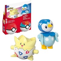 PokéMon Mattel JCT44 Mega PokéBall 2Er-Pack, Togepi Und Plinfa, 41 Teilen