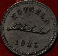 1920 Germany Notgeld 50 Pfennig Foreign Coin