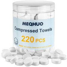 220 Pcs Compressed Towels for Face, Mini Portable Compressed Towel Tablets, D...