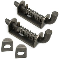 2 Pcs Stainless Steel Mini Spring Loaded Latch Pin 5 Inch 304 Metal Barrel Bolt