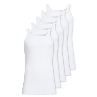 con-ta - Feinripp 700-6710 - Unterhemd 5 6 7 8 9 10 / Weiß - 5er Pack