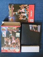 Tecmo NBA Basketball (Tecmo, 1992) NES Game w/ Box & Manual ~ Tested & Working