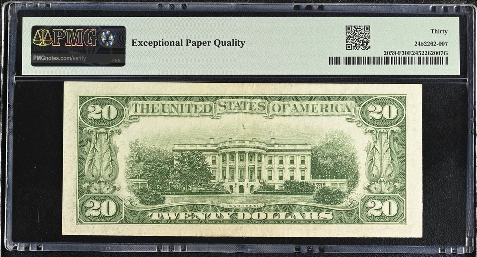 1950 $20 ATLANTA FEDERAL RESERVE NOTE PMG 30 EPQ FR# 2059-F - Image 2 of 2