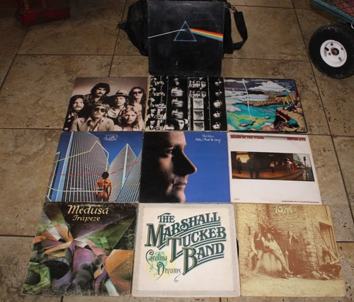 VTG Lot 10 Vinyl LP Records Album 70's Pink Floyd,Firefall Elan,Stones,Yes, + 5