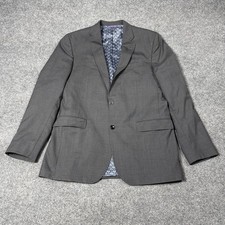 Ted Baker Blazer Jacket Mens Size 42L Endurance 100 Wool Sport Coat Canada Flaw