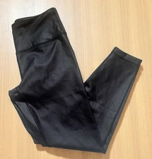 90 Degree By Reflex Women's Size Medium Faux Black Leather Legging