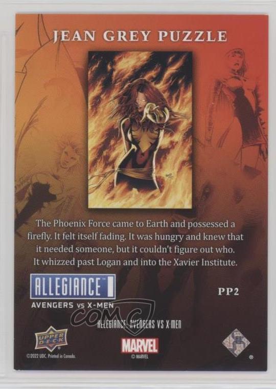2023 Upper Deck Allegiance Avengers vs XMen Puzzle Jean Grey PP2 tr0