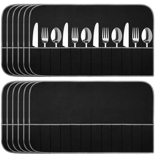 12 Pcs Anti Tarnish Silver Storage Bags Silver Storage Cloth Felt Flatware Or...