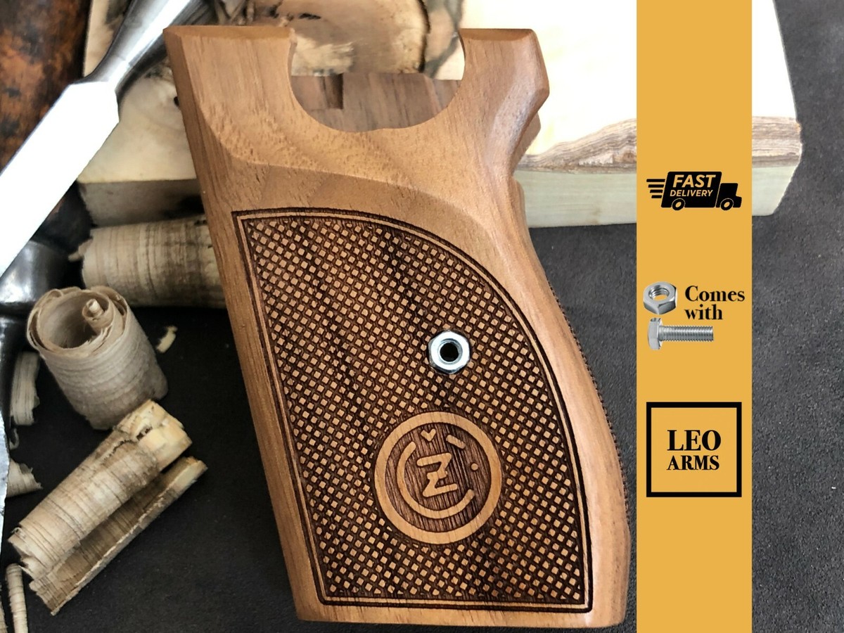 CZ VZOR 70 - 50 7.65MM 32 ACP Turkish Walnut Wood Grips. A+