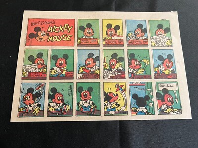 TH12 Walt Disney's MICKEY MOUSE Lot of 43 Sunday Tabloid