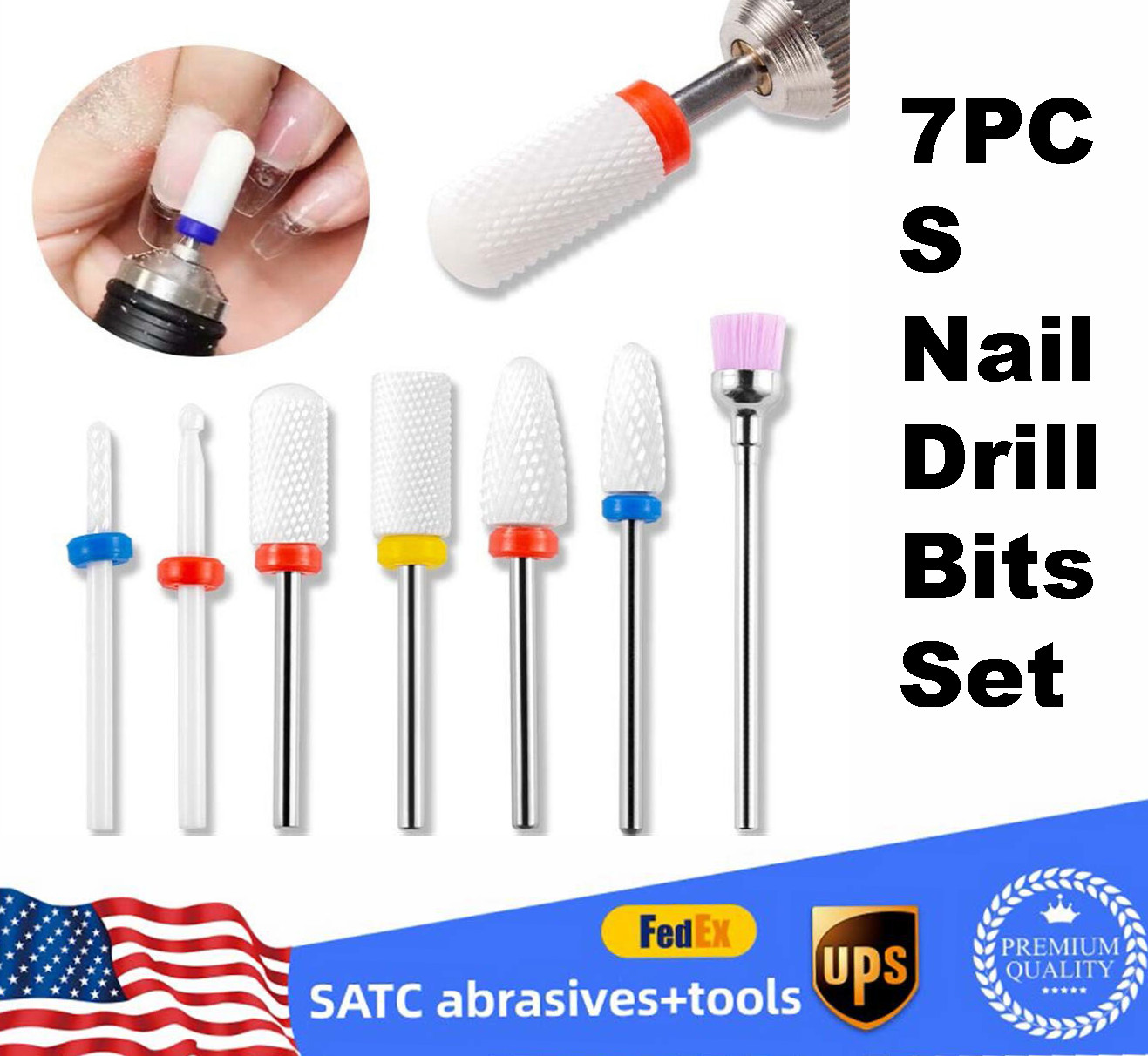 Manicure Pedicure Nail Art Tools 7pcs