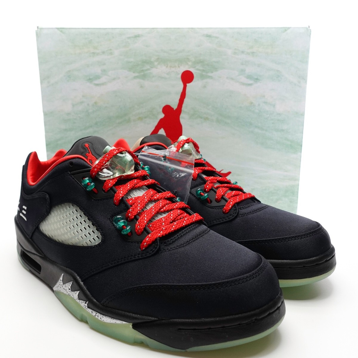 Nike Air Jordan 5 Retro Low x CLOT Jade 2022 Sneakers DM4640  display picture 3