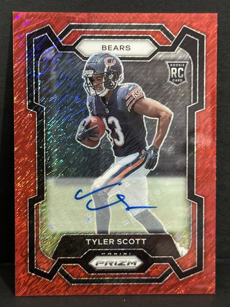 2023 Panini Prizm NFL FOTL Chicago Bears RC Tyler Scott Auto Red