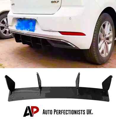 For VW Golf MK7.5 TSI TDI Rear Blade Style Shark Fin Diffuser 16-20 Spoiler Kit