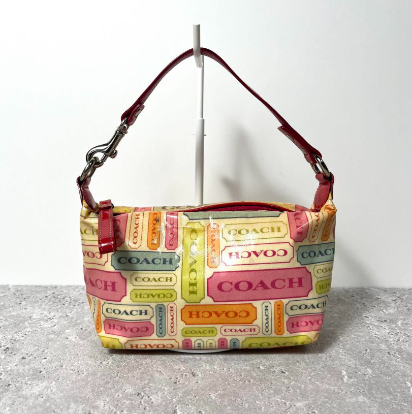 Coach Pastel Patchwork Shoulder Hobo bag Handbag One