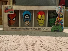 Marvel Comics Collector's Series Pint Glass 4-Pack, ICUP, 2012, New