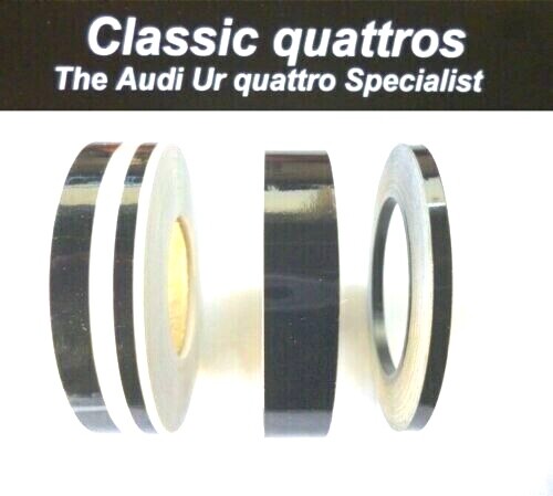 AUDI UR QUATTRO TURBO COUPE COMPLETE BLACK PIN STRIPING KIT - Picture 1 of 2