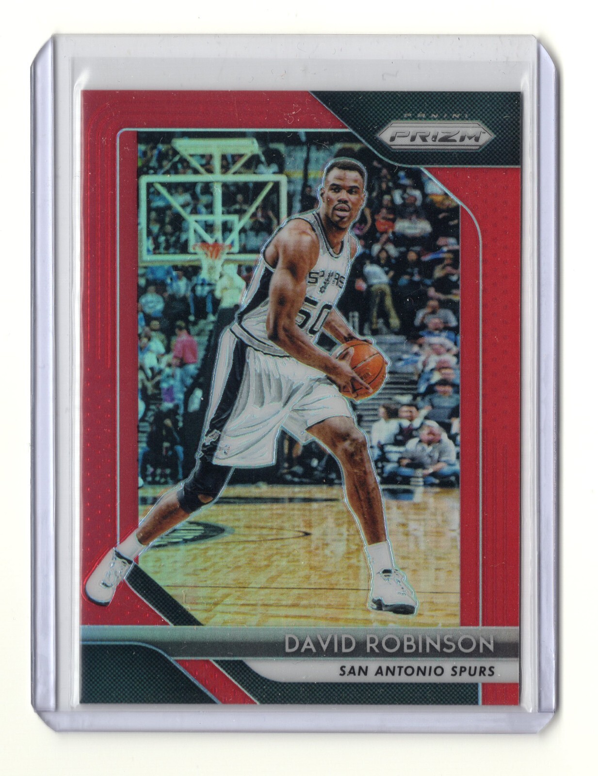 2018-19 Panini Prizm David Robinson #195 Red Prizm /299 Spurs