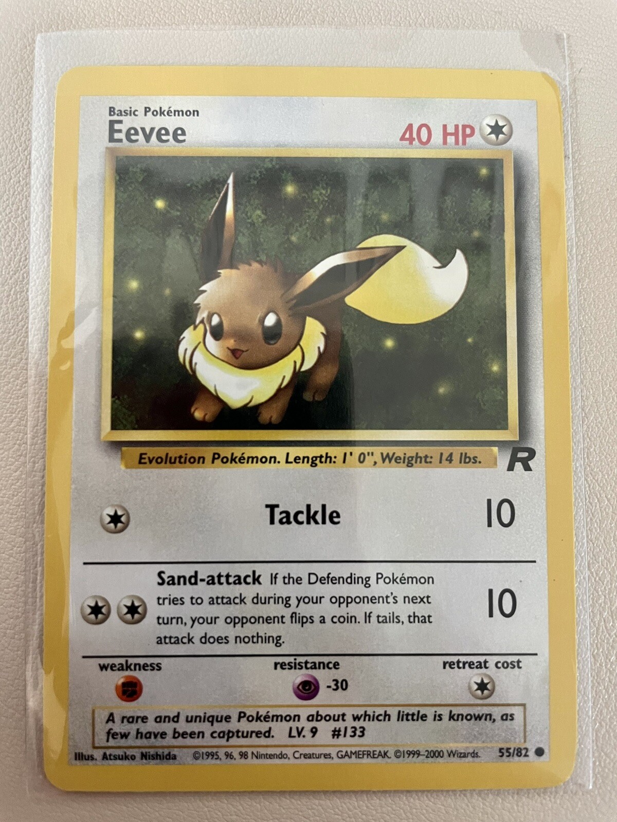 Pokémon TCG Eevee Team Rocket 55 Regular Unlimited Common NM