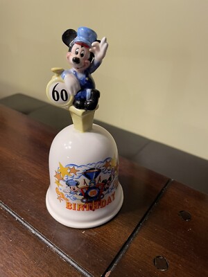 Mickey Mouse 60th Birthday Ceramic Bell