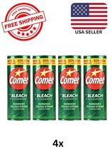 Lot Of 4 Comet Cleanser With Bleach 50 More 21 Oz Scratch Cleaner