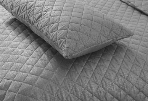 3 PCS Bedspread Embossed Quilted Sofa Bed Cover Double King Size Bedding Set - Picture 28 of 38