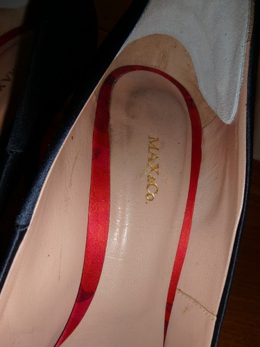 Decolte tacco alto Max&Co vera pelle blu scuro - spedizione UE! - Foto 15 di 15