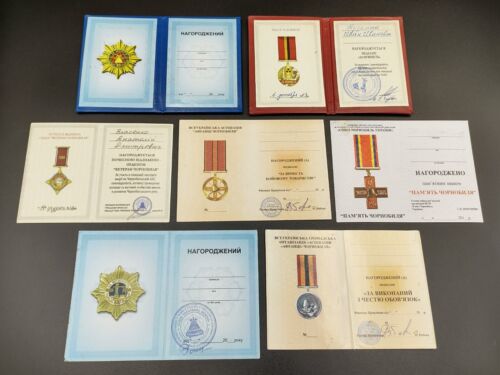 Original LIQUIDATOR OF ACCIDENT AT☢CHERNOBYL Documents Awards NUCLEAR DISASTER - Picture 2 of 16