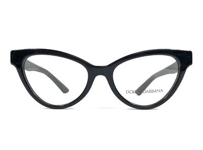 Dolce & Gabbana Eyeglasses Frames DG3394 501 Black Cat Eye