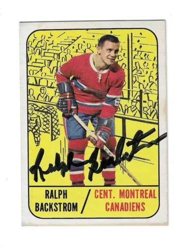 Ralph Backstrom 1967-68 Topps Card #67 Signed