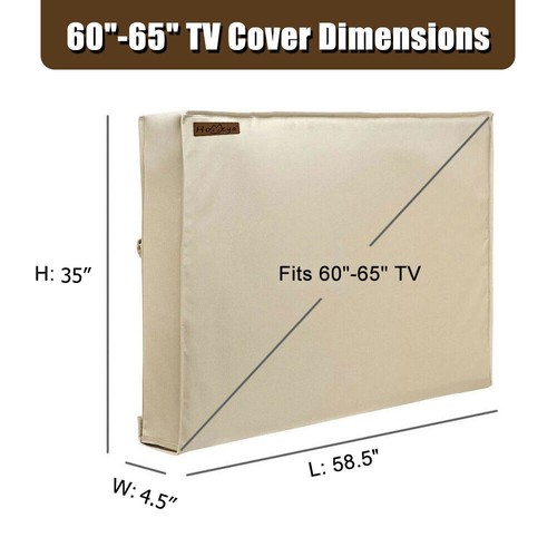 Cubierta de TV Exterior Impermeable Impermeable Protector de Pantalla de Televisión 40-65 pulgadas - Imagen 14 de 14