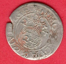 Riga 1 &frac12; Gros 1/24 Taler 1624 Gustav II Adolf Sweden Latvia VF 683