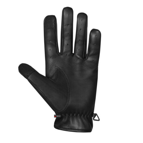 Guantes de conducir de cuero de anilina de piel de cordero genuino para hombre - Imagen 3 de 18