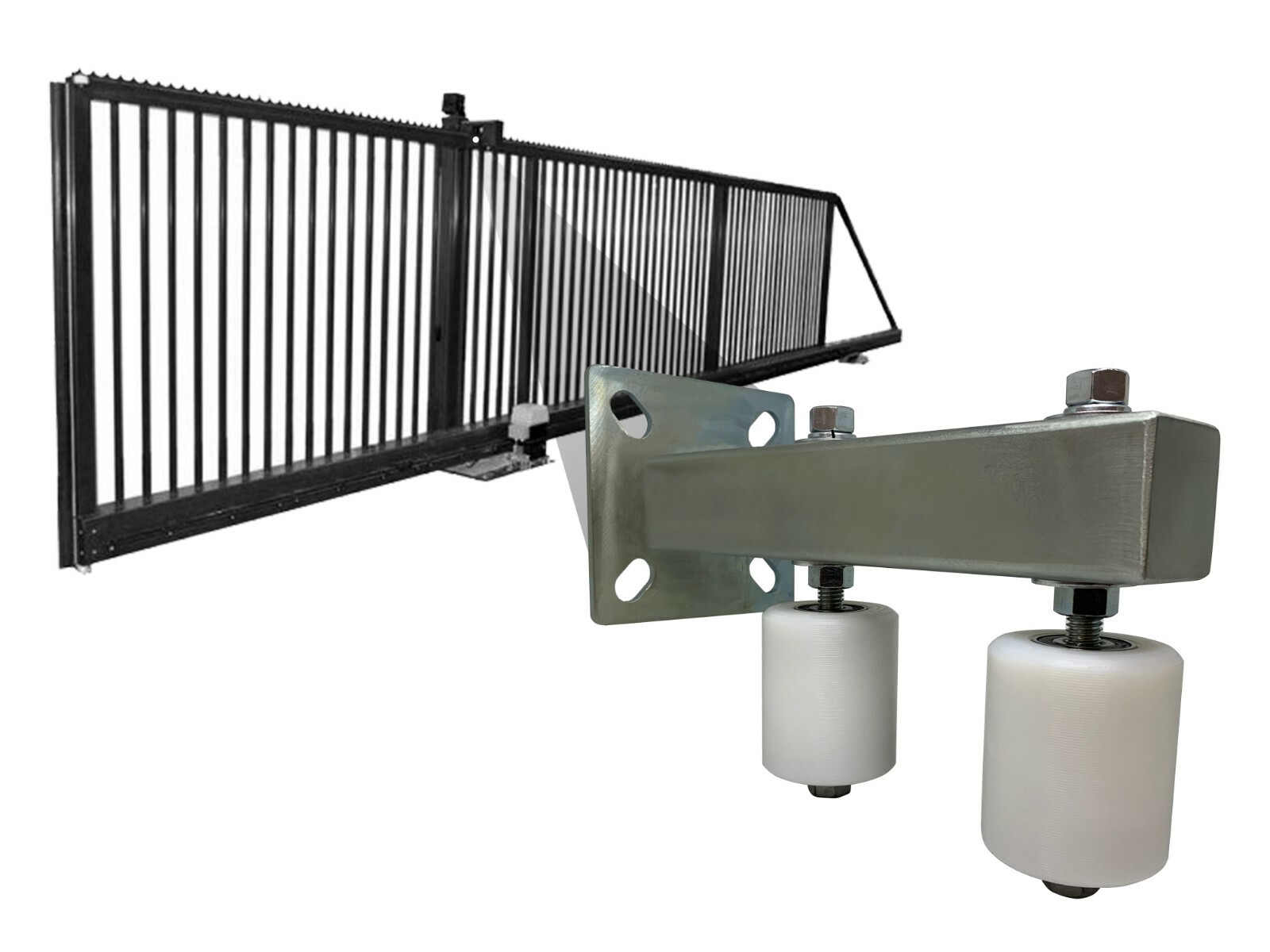 Gate Guide Rollers Sliding Rolling Gate Guide Roller White UHMW Gate Guide Rollers Sliding Rolling Gate Guide Roller White UHMW
