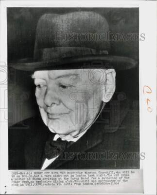 1964 Press Photo Former English Prime Minister Sir Winston Church