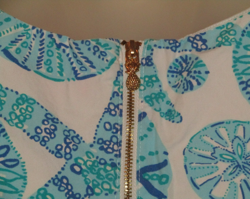 LILLY PULITZER Dress Sand Dollar Starfish Summer Shift For TARGET Girls L 10-12 - Picture 5 of 7