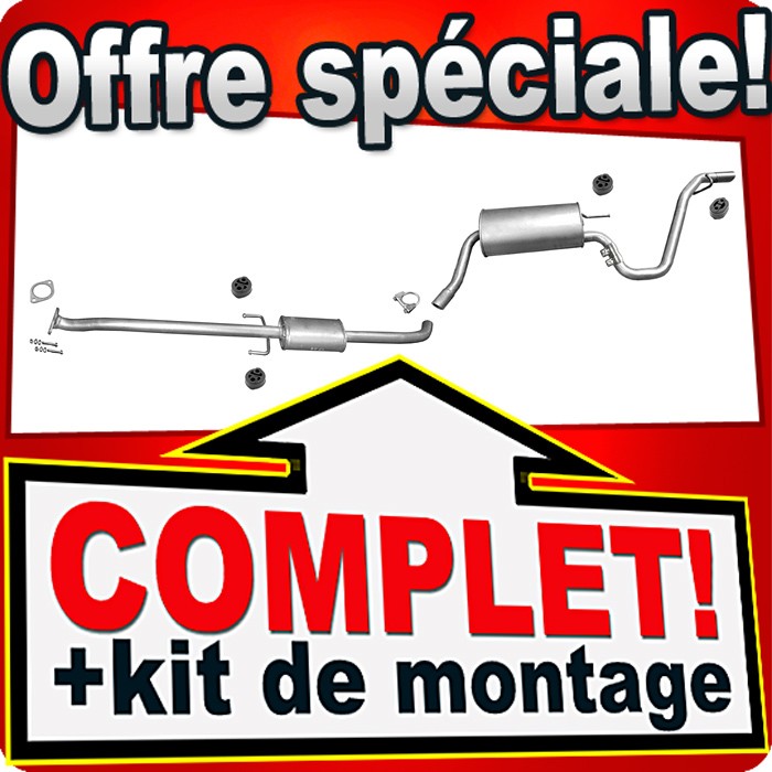 Échappement KIA PRO CEE'D 1.4 1.6 2006-2009 silencieux premium haute résistance