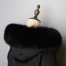 Thicken Warm Fox Fur Neck Wrap Winter Faux Fur Collar Fluffy Shawl Collars Plush
