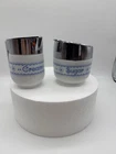 Vintage Gemco Milk Glass Snowflake Covered Cream And Sugar Set