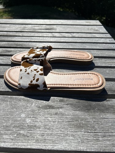 Sandalias PIERRE DUMAS Mujer Estampado Animal Lizzie Slide Sandalia Talla 8.5 M EE. UU. - Imagen 4 de 6