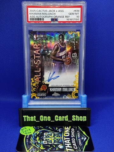 2025 Cactus Jack x Topps Chrome Khaman Maluach Orange RC Auto PSA 10 🔥Pop 2