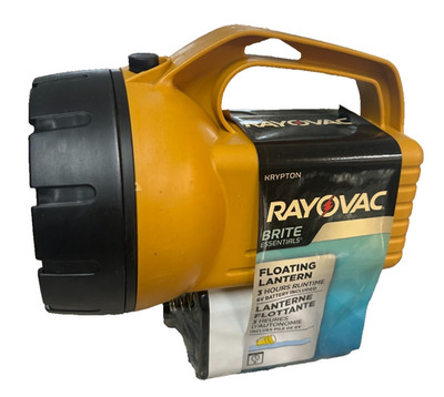Rayovac Bright Floating Lantern-Krypton Bulb,6V,Yellow
