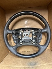 Ford Mustang Leather Wrapped Steering Wheel 94-98 99-04 Gray And Black Oem Ford Mustang Leather Wrapped Steering Wheel 94-98 99-04 Gray And Black Oem