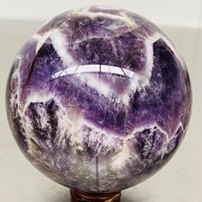 Natural Dream Amethyst Quartz Crystal Sphere Ball Healing 2140G
