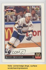 1992 McDonald's/Coca-Cola The Best of St Louis Blues Scott Stevens HOF READ 0n2