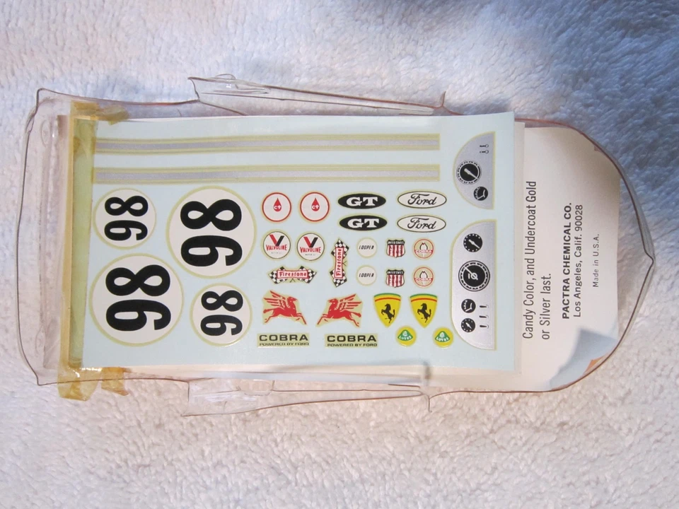 PACTRA 1/24 ПРОЗРАЧНЫЙ КОРПУС ТРАССОВОЙ АВТОМОДЕЛИ CHAPARRAL N.O.S #103 $45,00 КАЖДЫЙ - Изображение 3 из 4