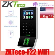 ZKteco F22 Wifi  Fingerprint System Access Control Time Attendance System USA