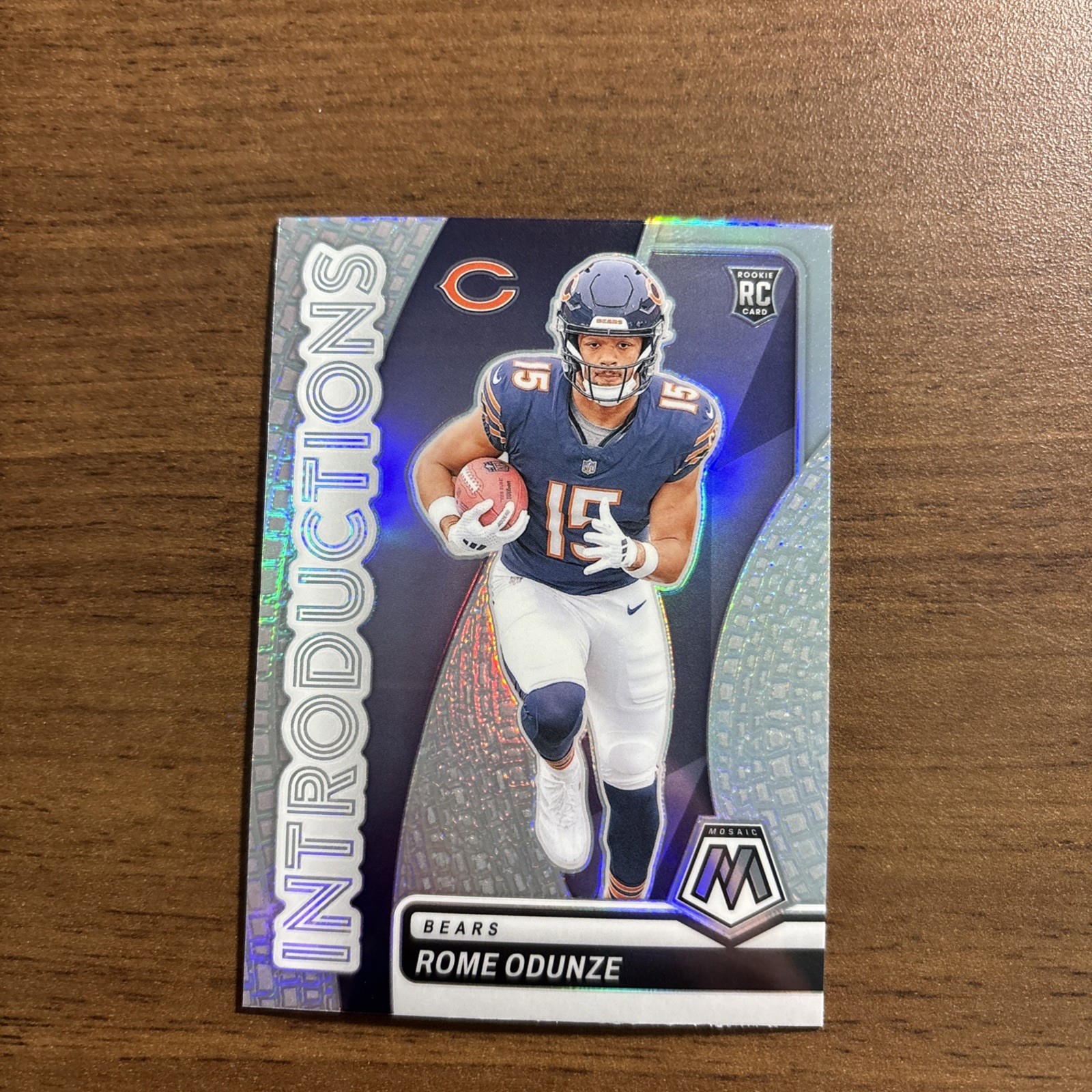 2024 Mosaic Football Rome Odunze Silver Introductions RC #2 #Bears