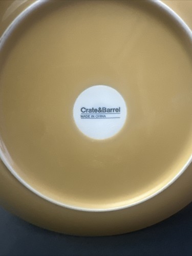 Crate and Barrel Yellow Ditsy Botanica Salad Plates 8.5", Set Of 3 - Picture 3 of 6