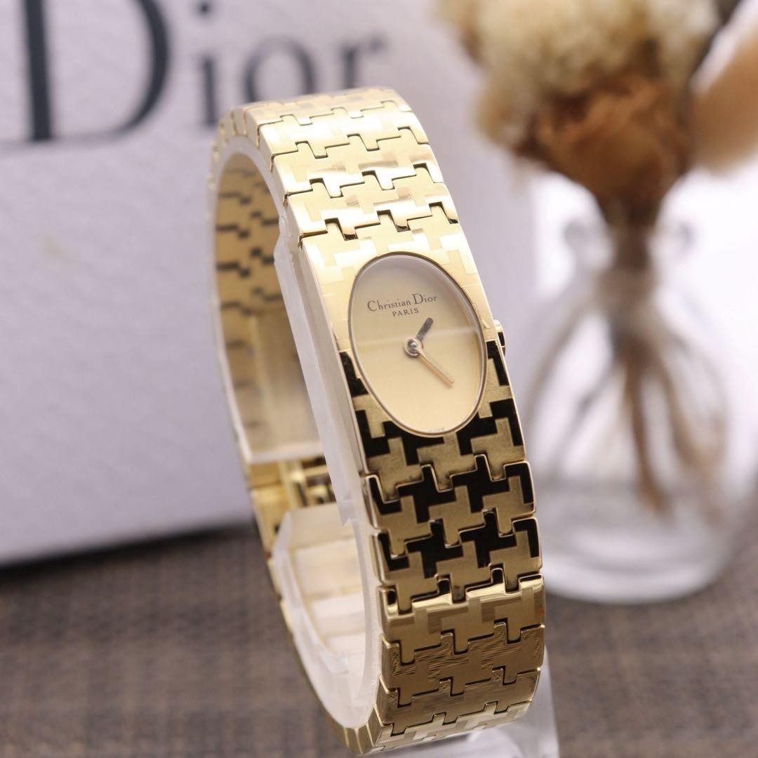 Christian Dior ディオール D70-150 稼働品 Christian Dior Miss Dior D70-150 Wristwatch Watch Gold